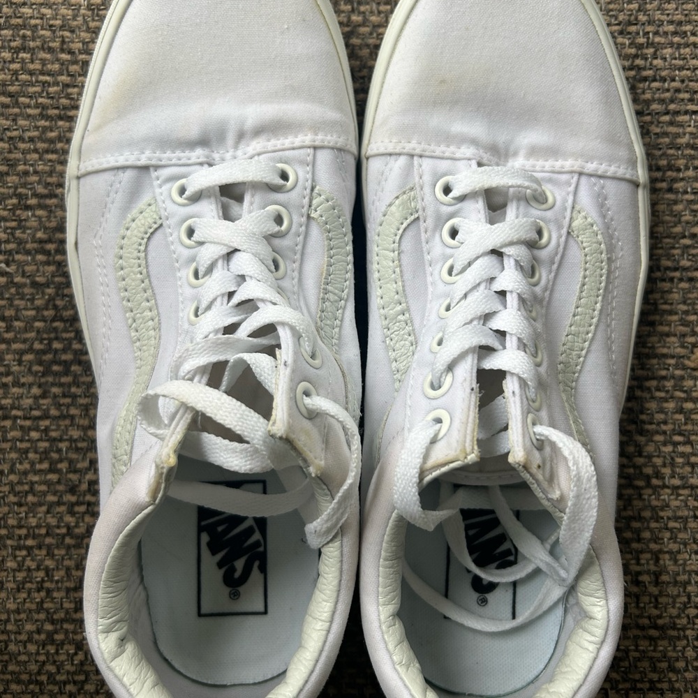 Vans Classic White Lace-Up Sneakers